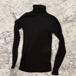 Splendid Black  Turtleneck Long Sleeve Top